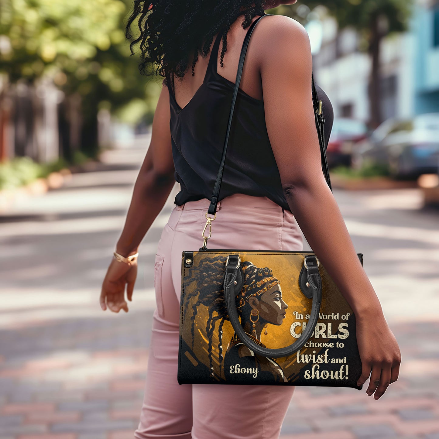 I Chose To Twist And Shout - Personalized Leather Handbag STB38