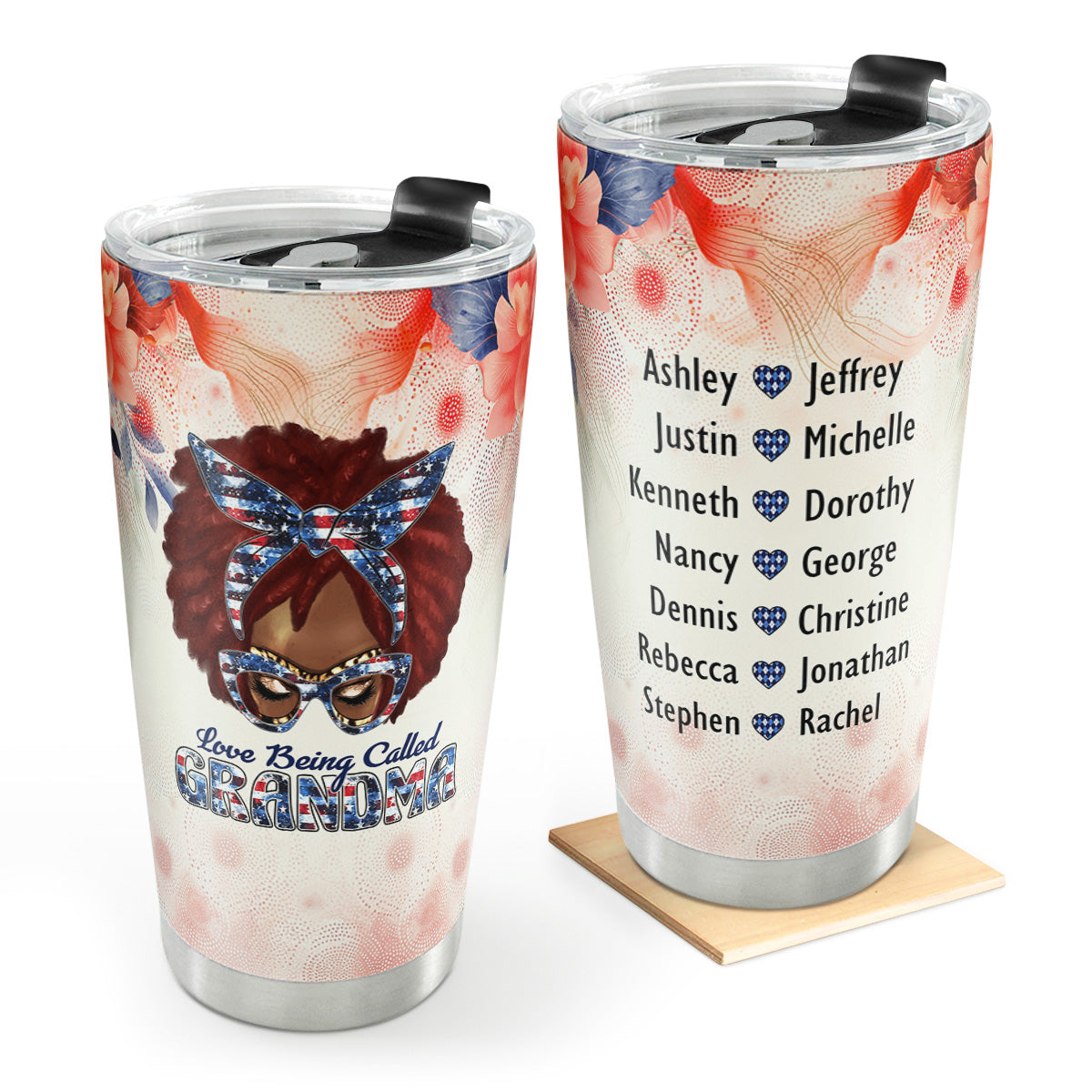 Love Being Called Grandma - Personalized Stainless Steel Tumbler