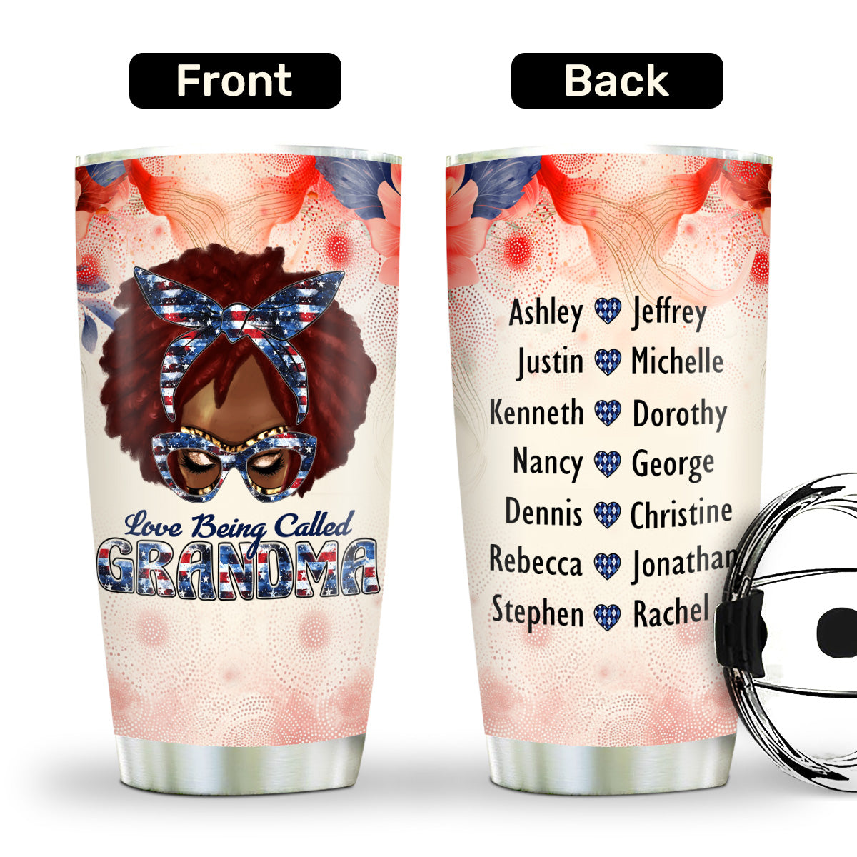 Love Being Called Grandma - Personalized Stainless Steel Tumbler