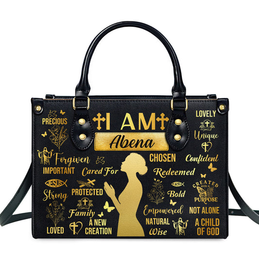 I Am Chosen - Personalized Leather Handbag