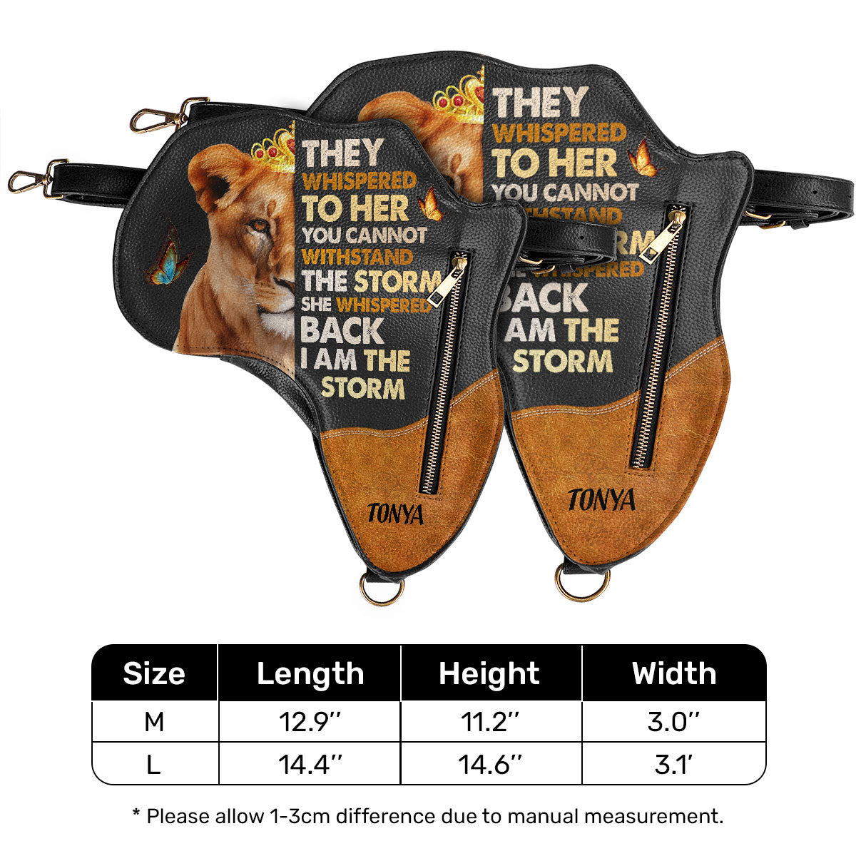 I Am The Storm - Personalized Africa Bag AB06