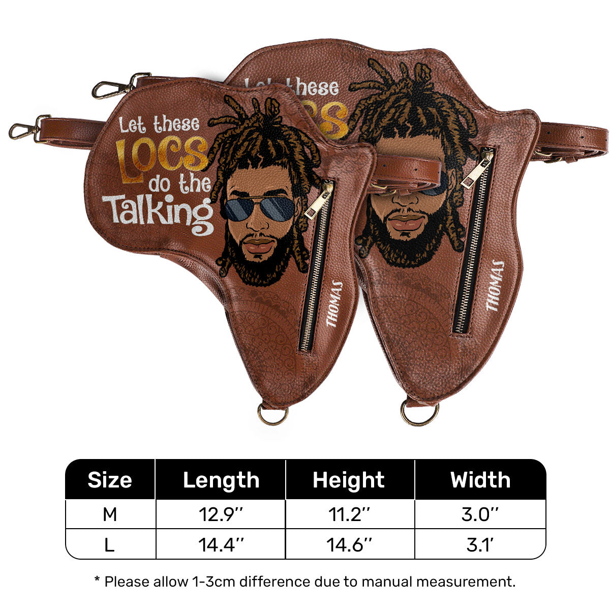 Let These Locs Do The Talking - Personalized Africa Bag AB07
