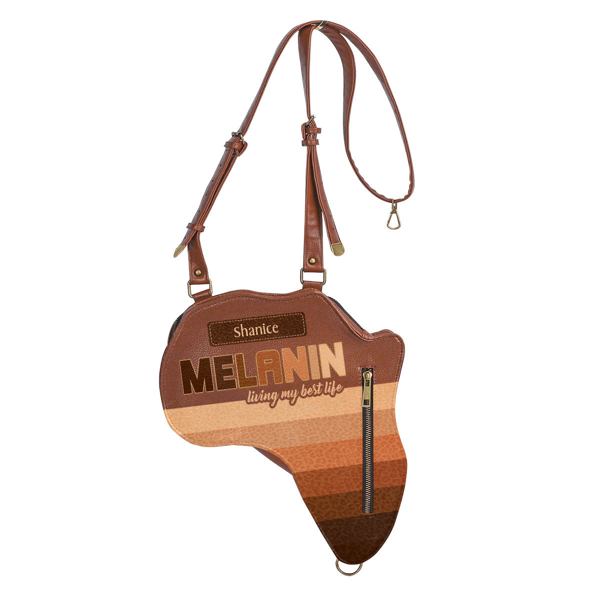 MELANIN - Living My Best Life - Personalized Africa Bag AB04