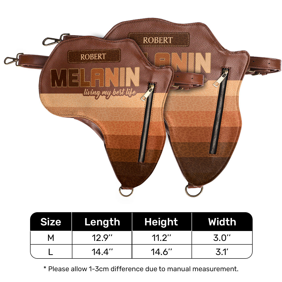 MELANIN - Living My Best Life - Personalized Africa Bag AB04
