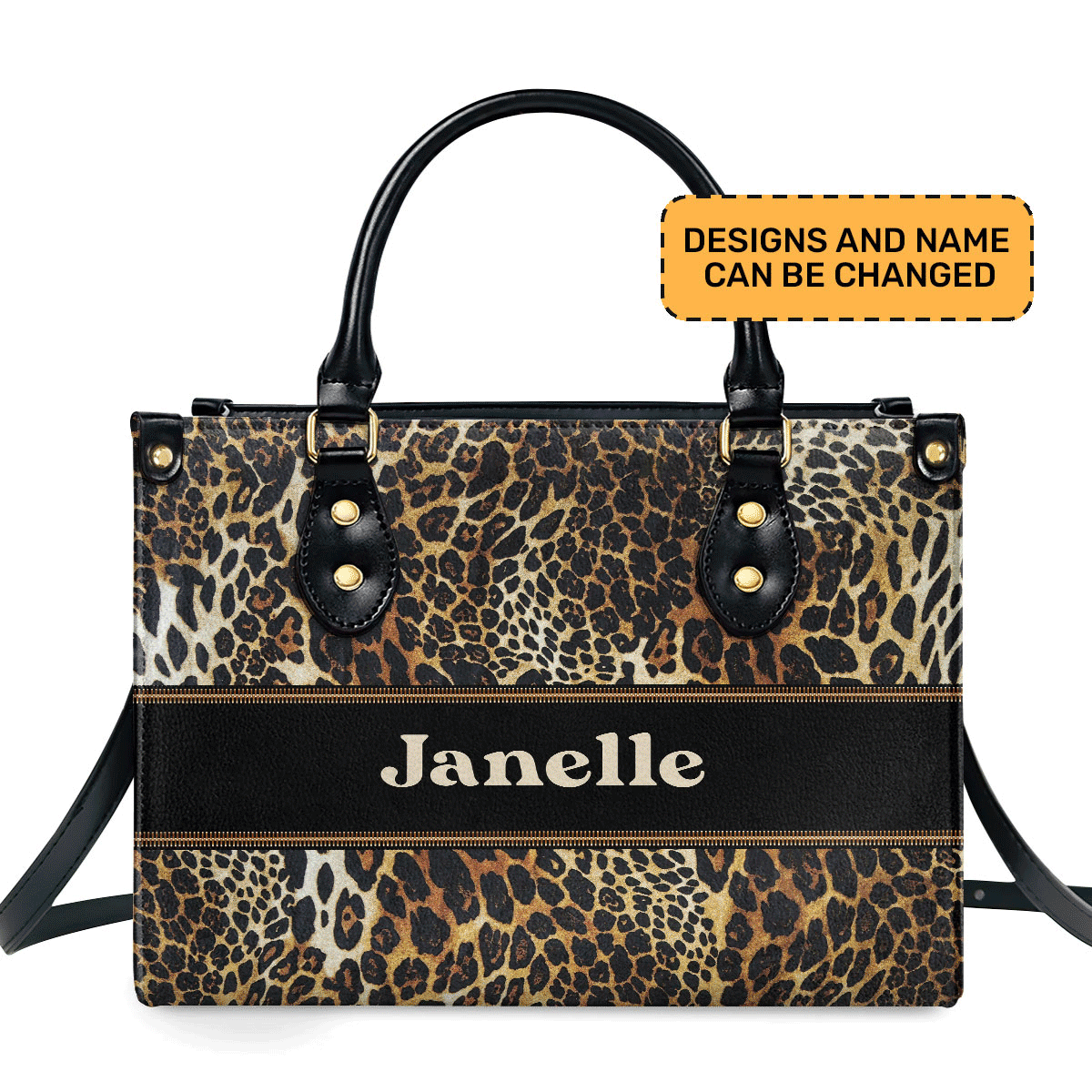 African Animal - Personalized Leather Handbag MB86