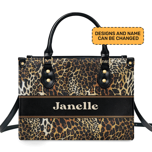 African Animal - Personalized Leather Handbag MB86