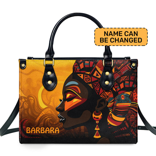 African Culture - Personalized Leather Handbag SB102