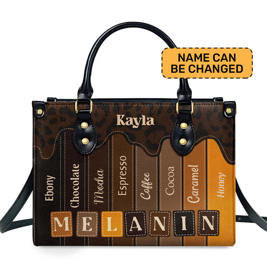 MELANIN - Personalized Leather Handbag SB13