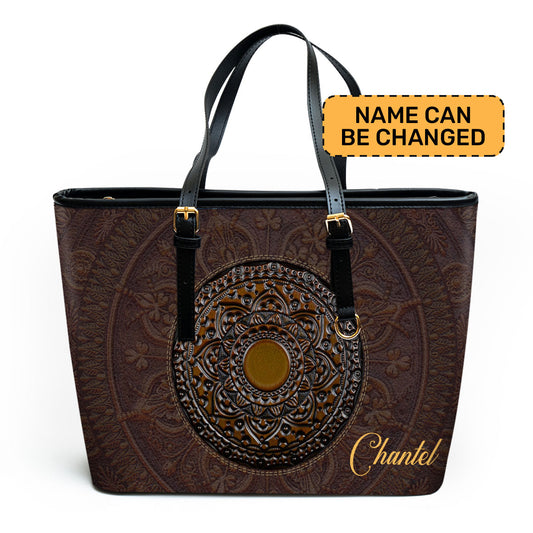 The Mysticism - Personalized Leather Totebag STB25