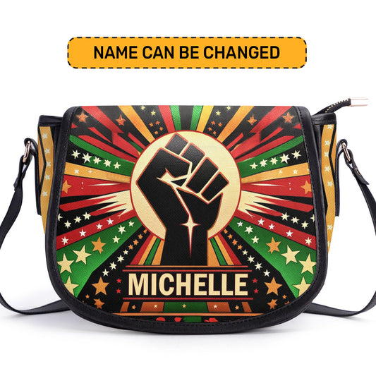 19 - Personalized Leather Saddle Cross Body Bag SBLSDBT62