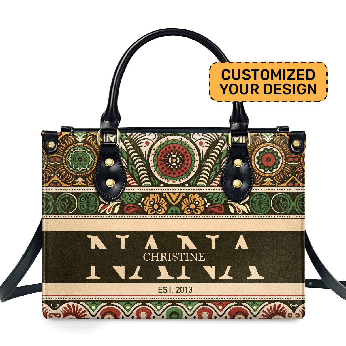 MomNana - Personalized Leather Handbag SB2912