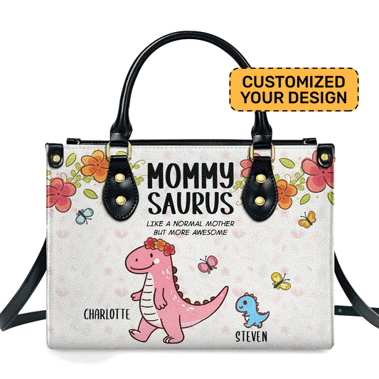 Mommysaurus - Personalized Leather Handbag SB5758
