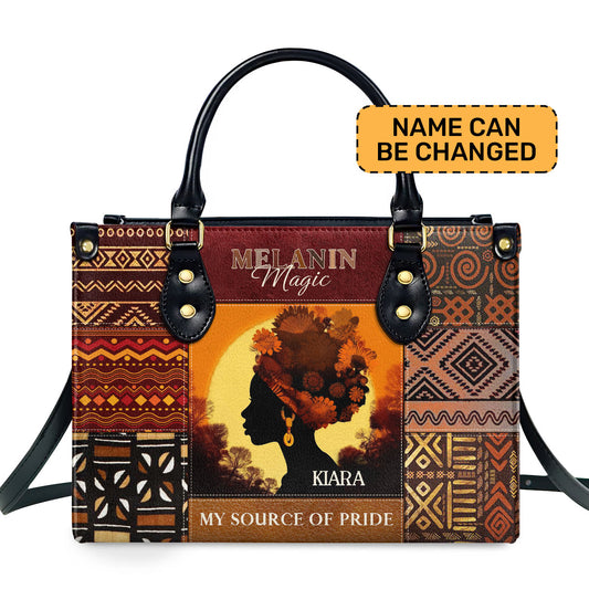 MELANIN Magic - Personalized Leather Handbag MB06