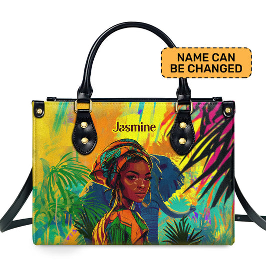 Afrocentrism 11 - Personalized Leather Handbag SBT11