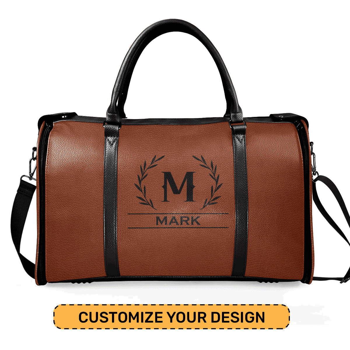Custom Name - Personalized Leather Duffle Bag SBDBHN23