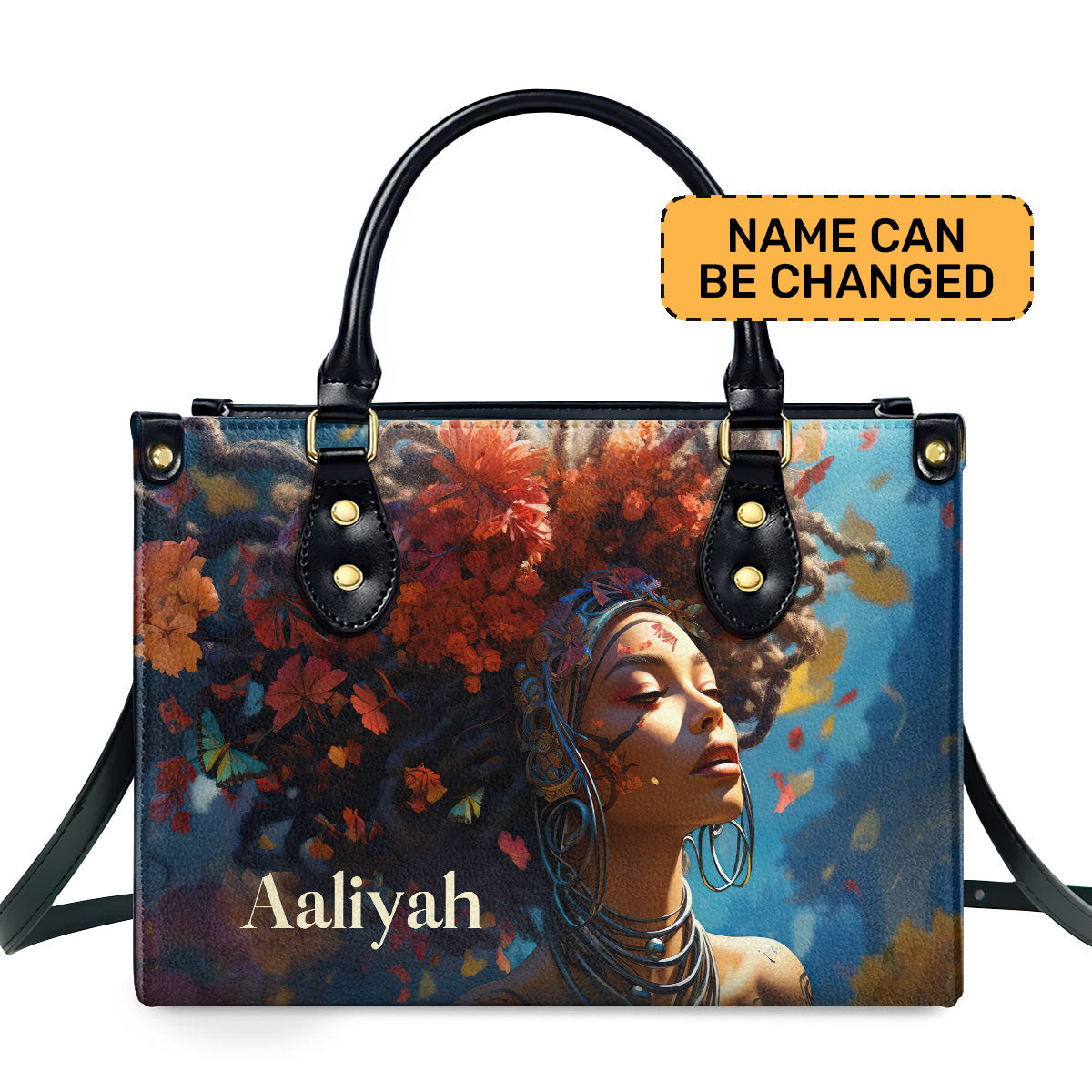 AfroArt - Personalized Leather Handbag MB60
