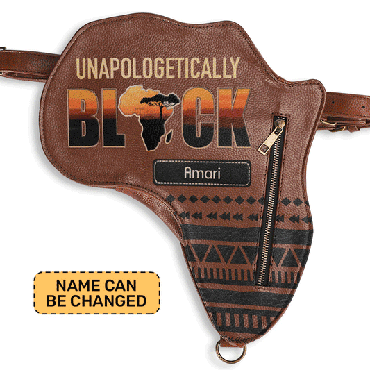 Unapologetically black - Personalized Africa Bag AB02