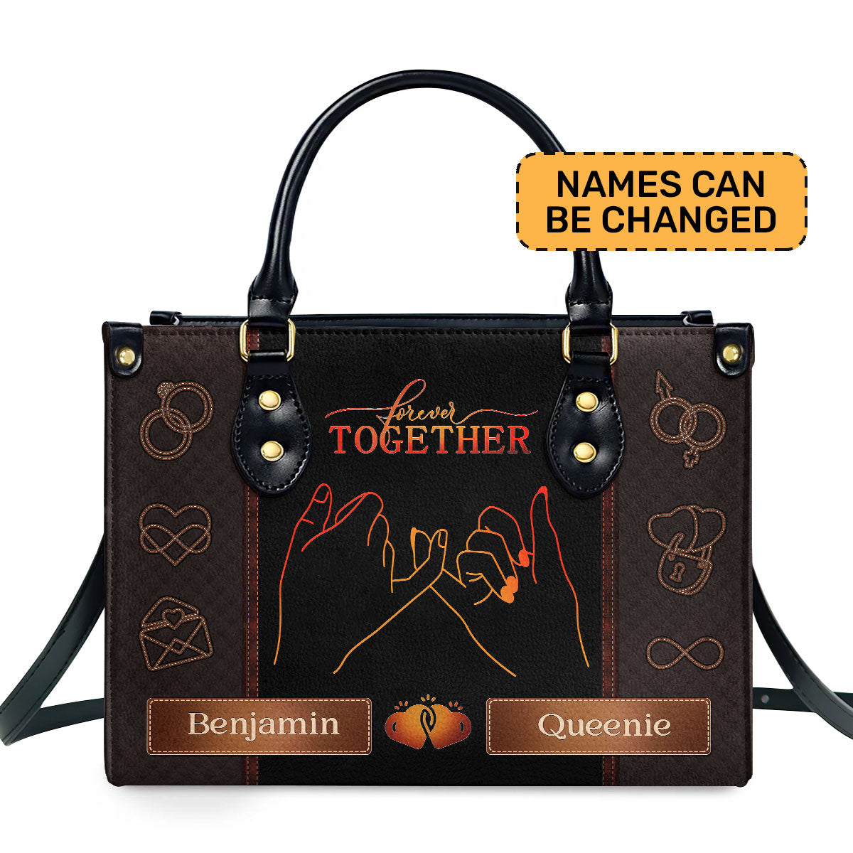 Forever Together - Personalized Leather Handbag MB73