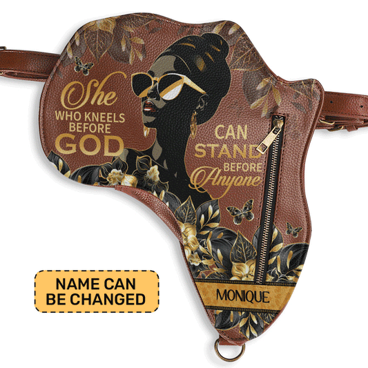 Who Kneels Before God Can Stand Before Anyone - Personalized Africa Bag AB14
