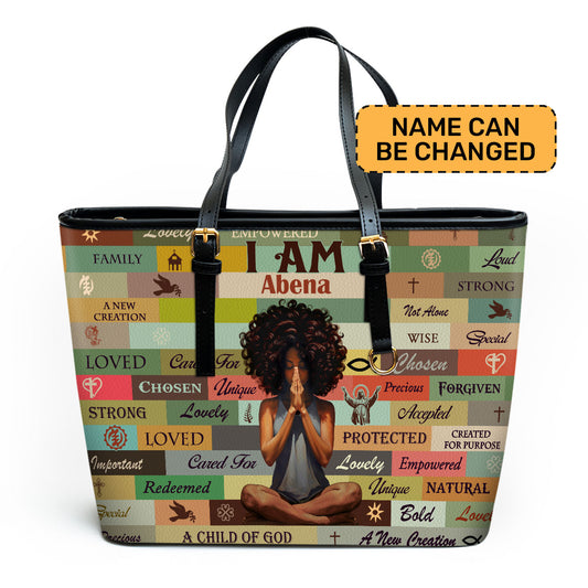 I Am Chosen - Personalized Leather Totebag MB50