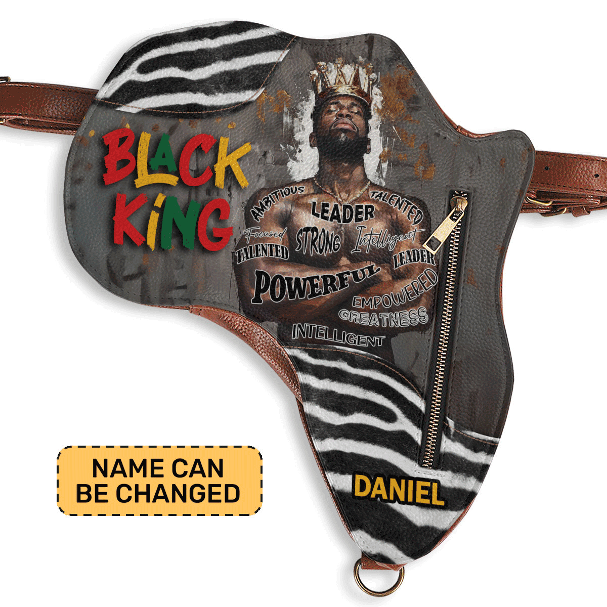 Black King/Queen - Personalized Africa Bag SBABT60