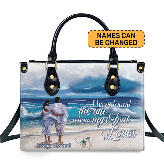 I Have Found The One Whom My Soul Loves - Personalized Leather Handbag STB177