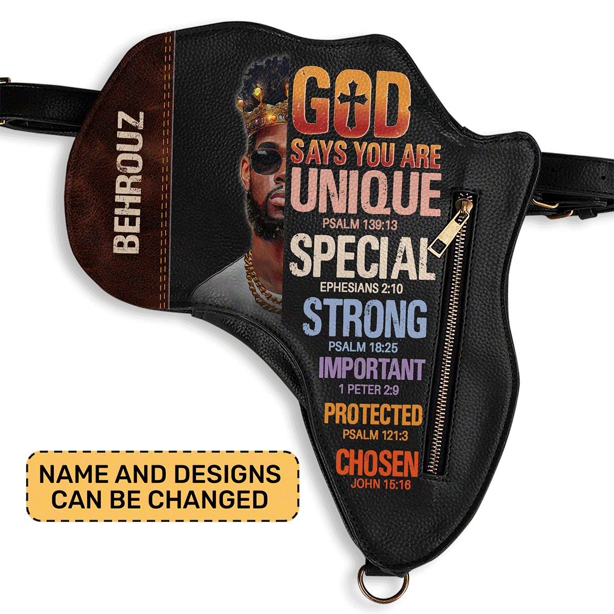 God Says You Are - Personalized Africa Bag ABM02