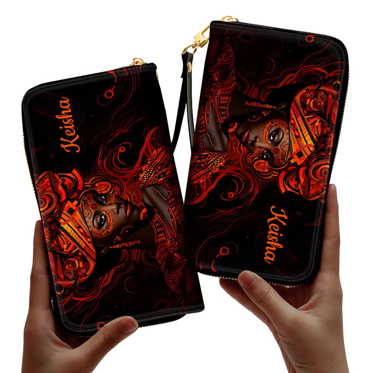 Magic - Personalized Leather Clutch Purse SB107