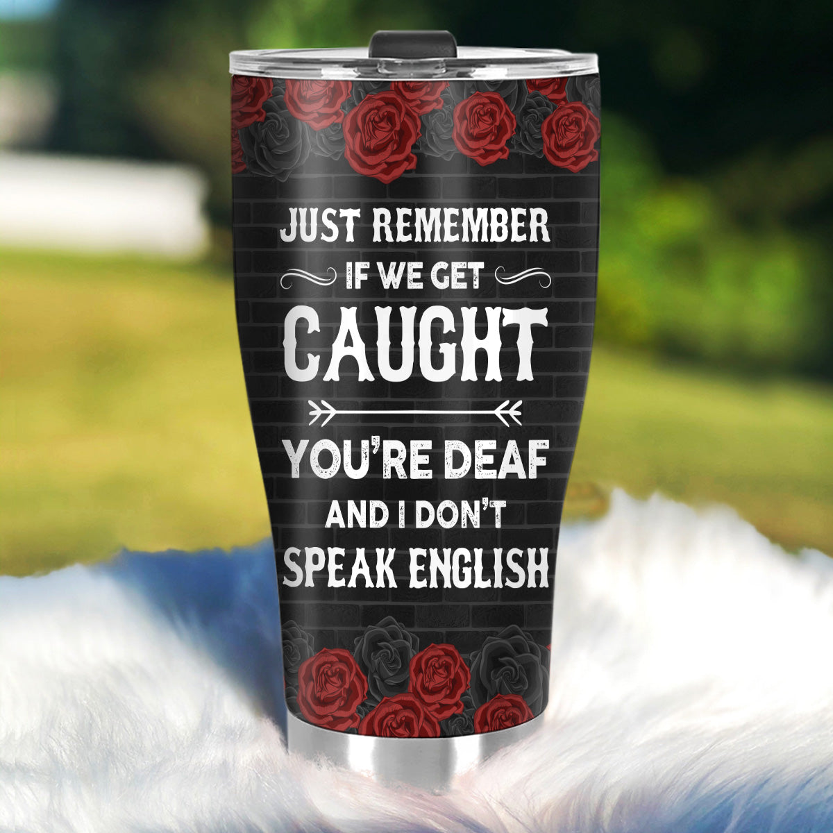 Mom And Daughters Partners In Crime - Personalized Stainless Steel Tumbler