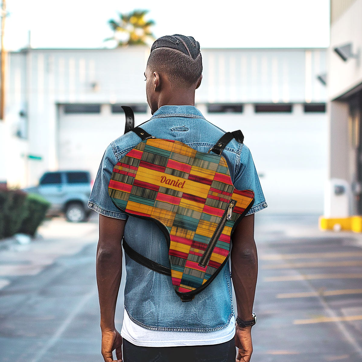 Africa Map 04 - Personalized Africa Bag SBT17