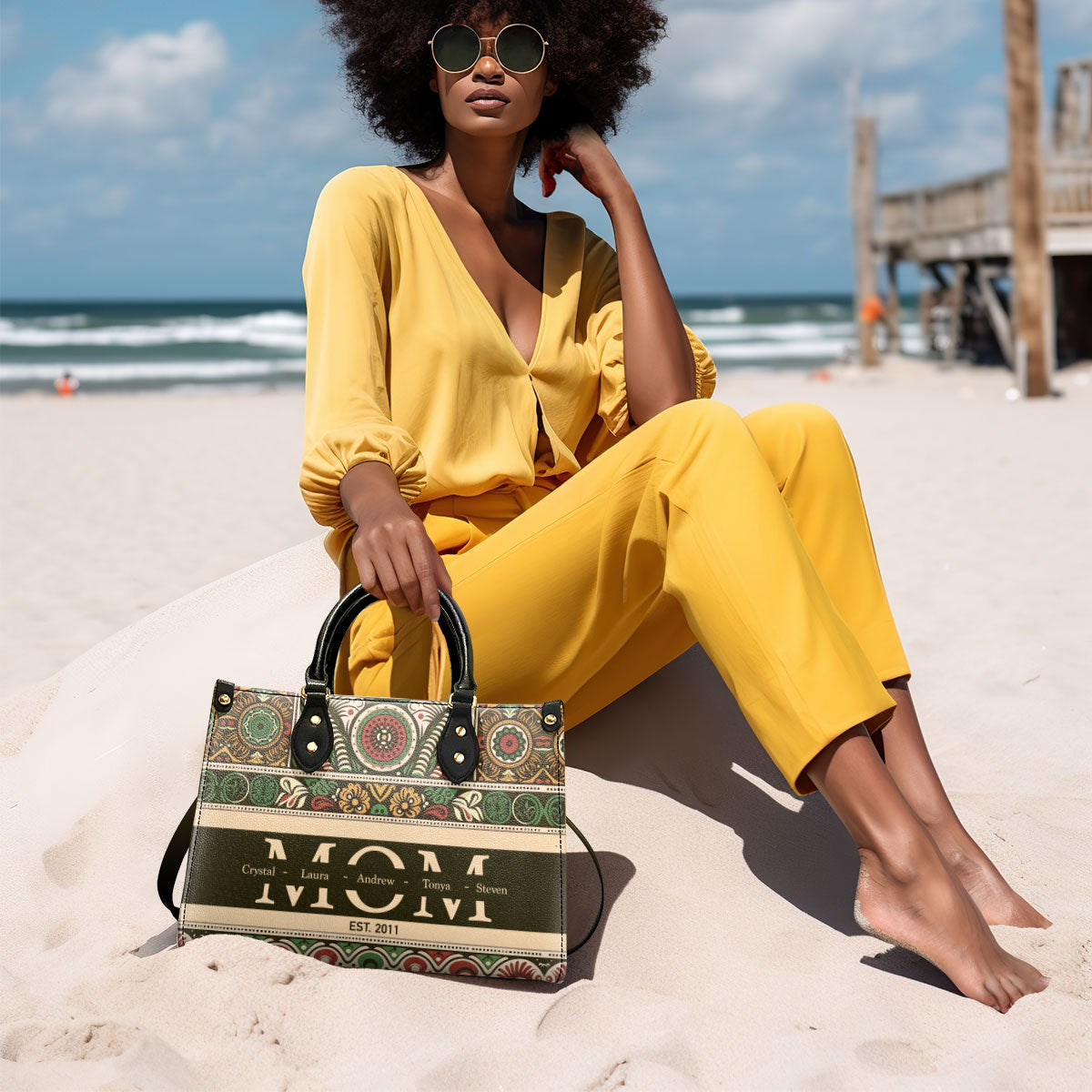 MomNana - Personalized Leather Handbag SB2912