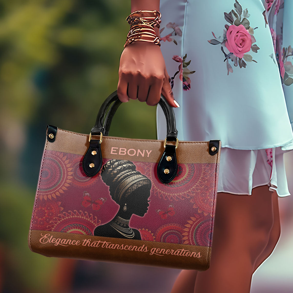 Elegance That Transcends Generations - Personalized Leather Handbag SB307