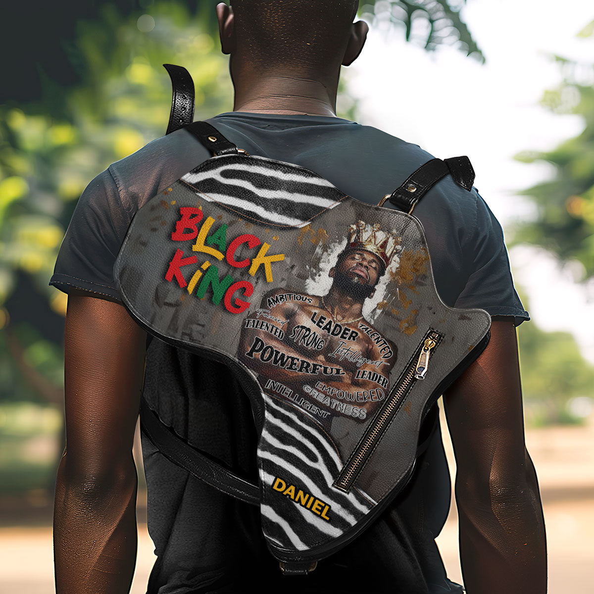Black King/Queen - Personalized Africa Bag SBABT60