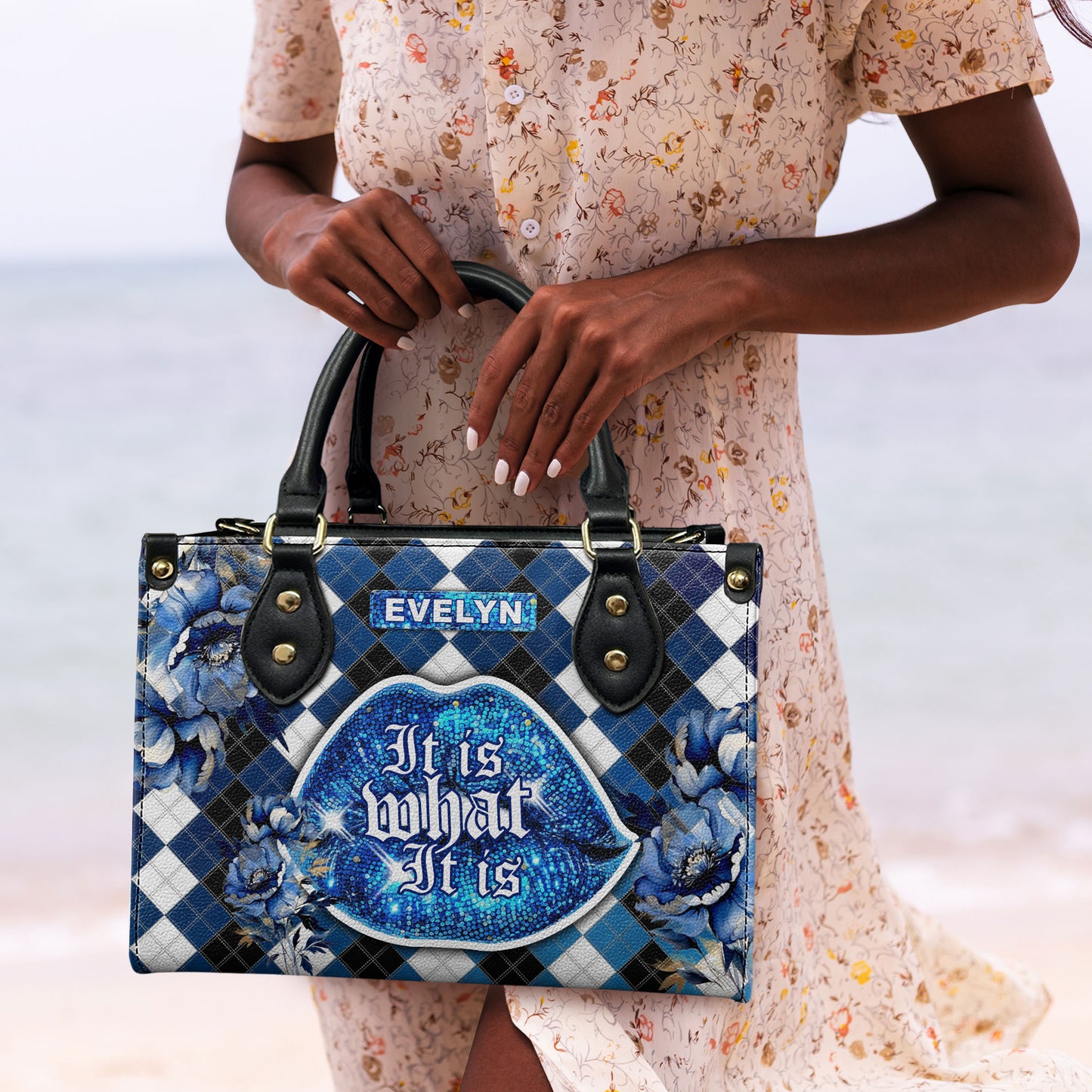 It Is What It Is - Personalized Leather Handbag SBLHBT79