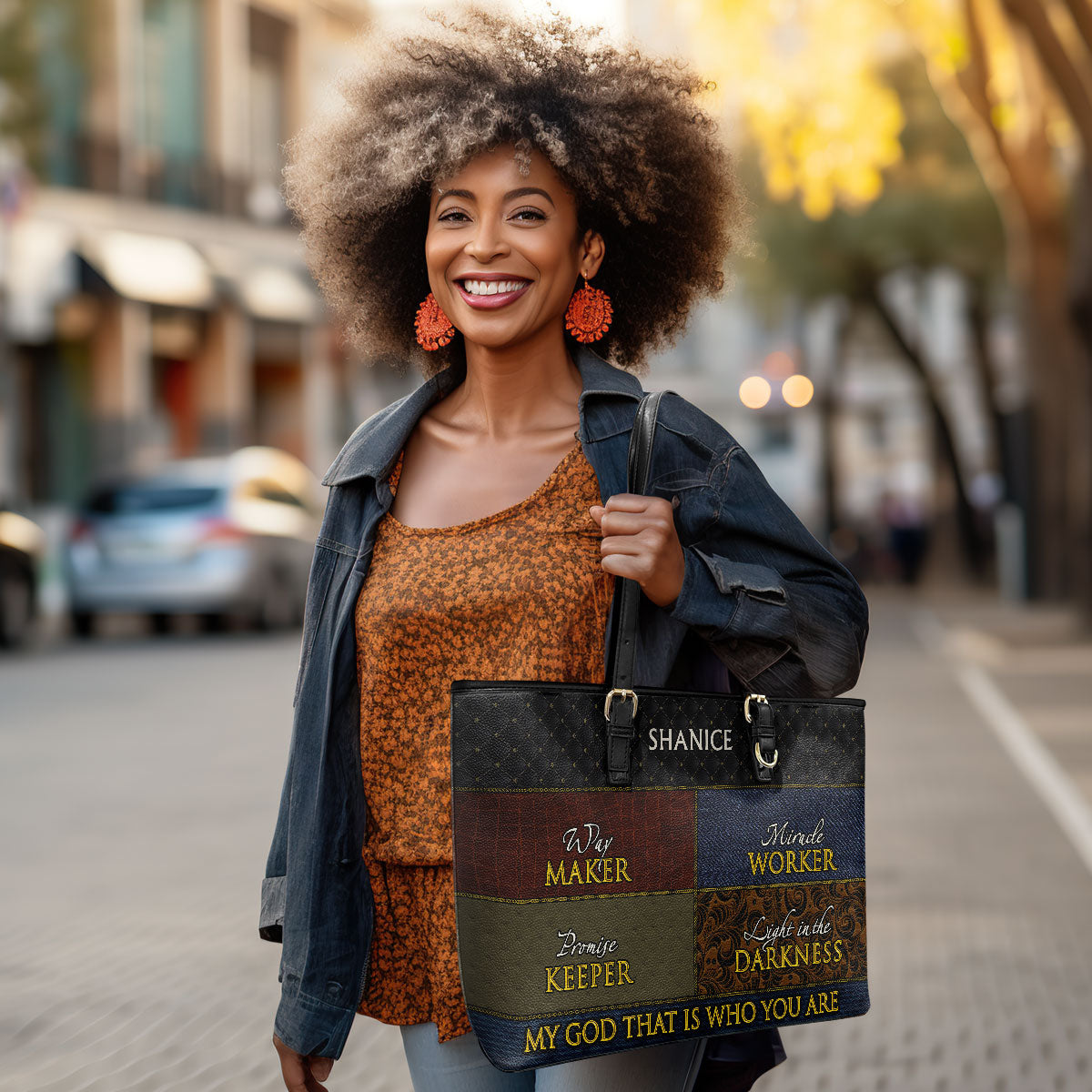 Way Maker - Personalized Leather Totebag MB51