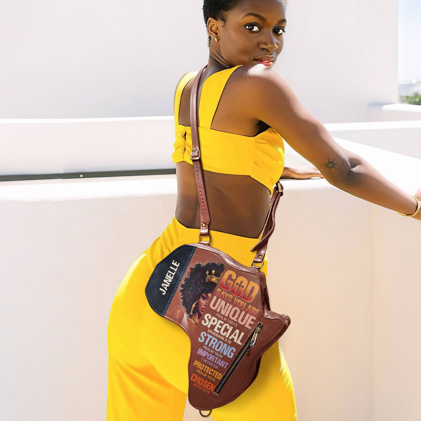God Says You Are - Personalized Africa Bag ABM02