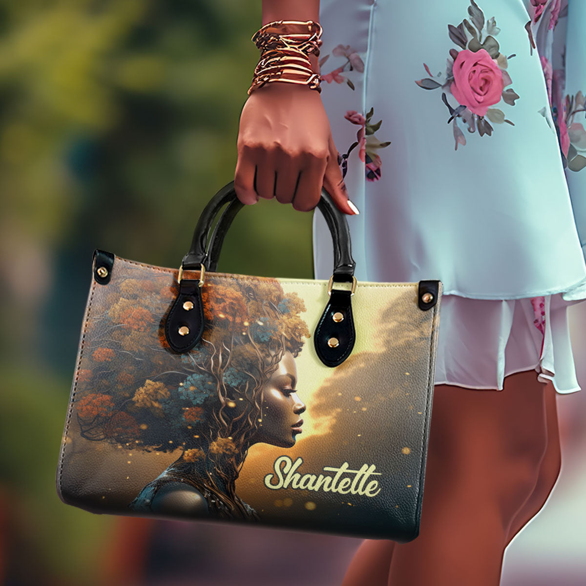 Dusky Dreamer - Personalized Leather Handbag SB128
