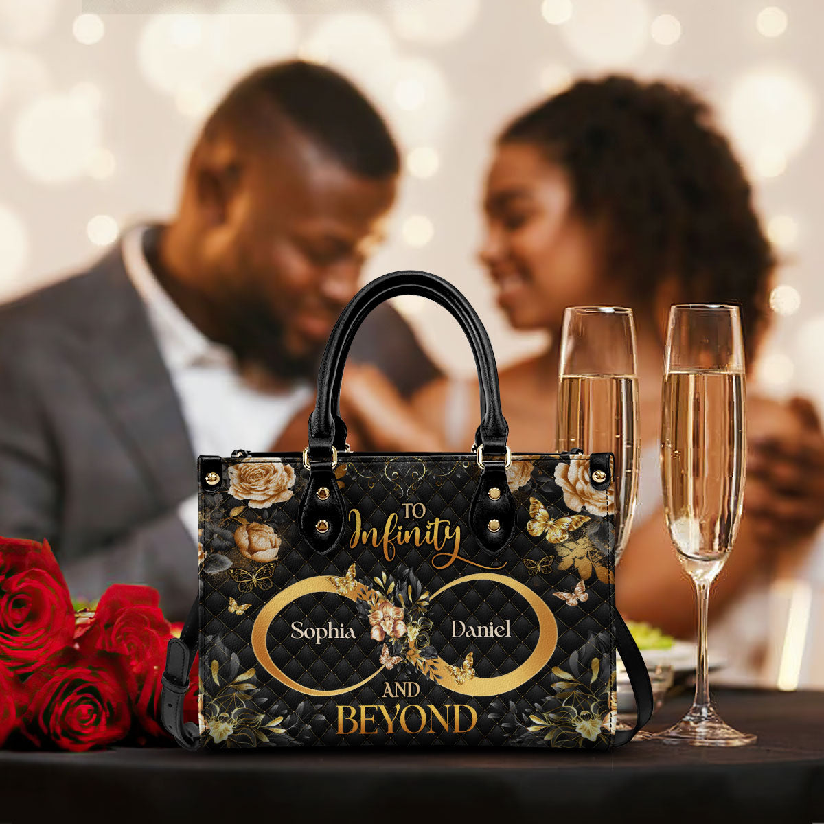 To Infinity And Beyond - Personalized Leather Handbag MB71