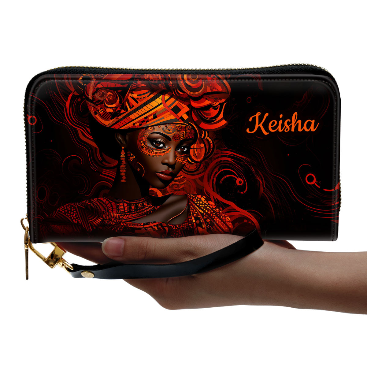 Magic - Personalized Leather Clutch Purse SB107