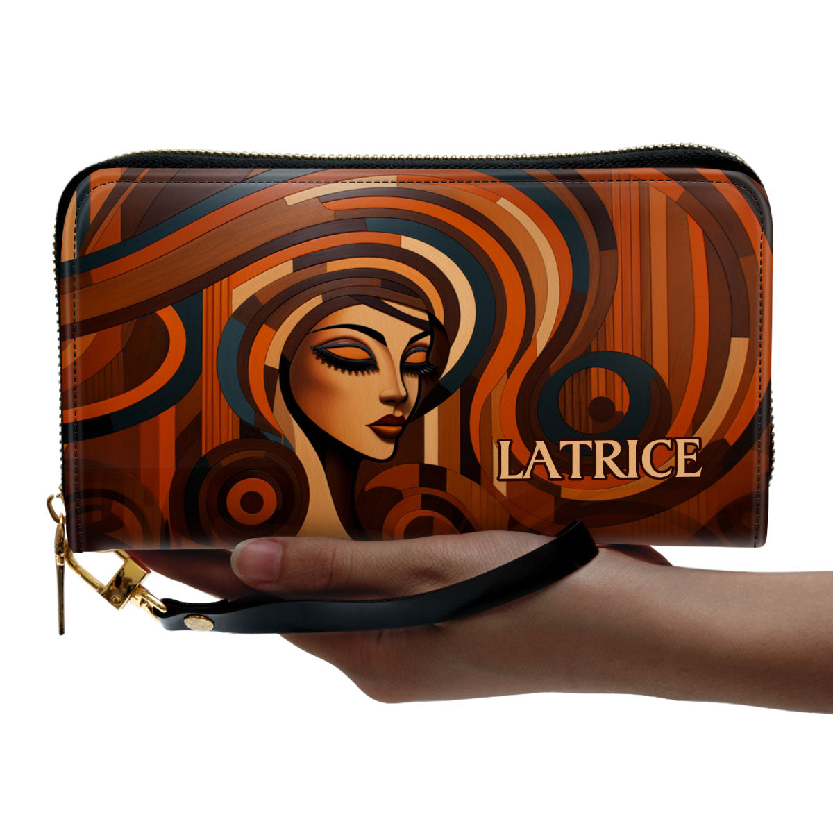 Harmony - Personalized Leather Clutch Purse SB110