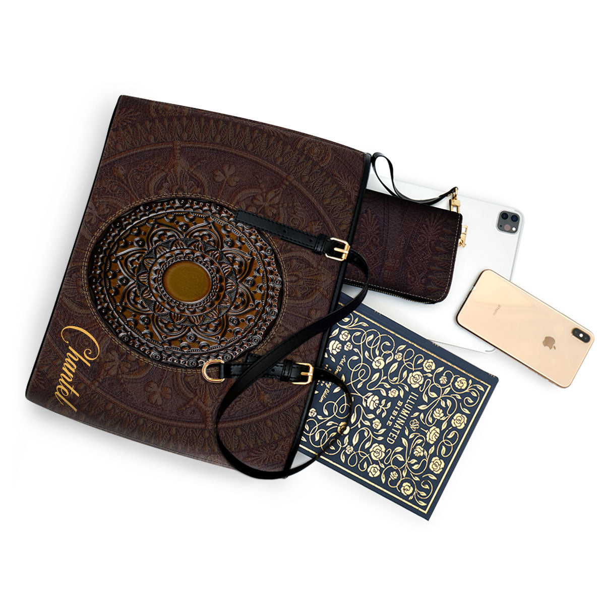 The Mysticism - Personalized Leather Totebag STB25