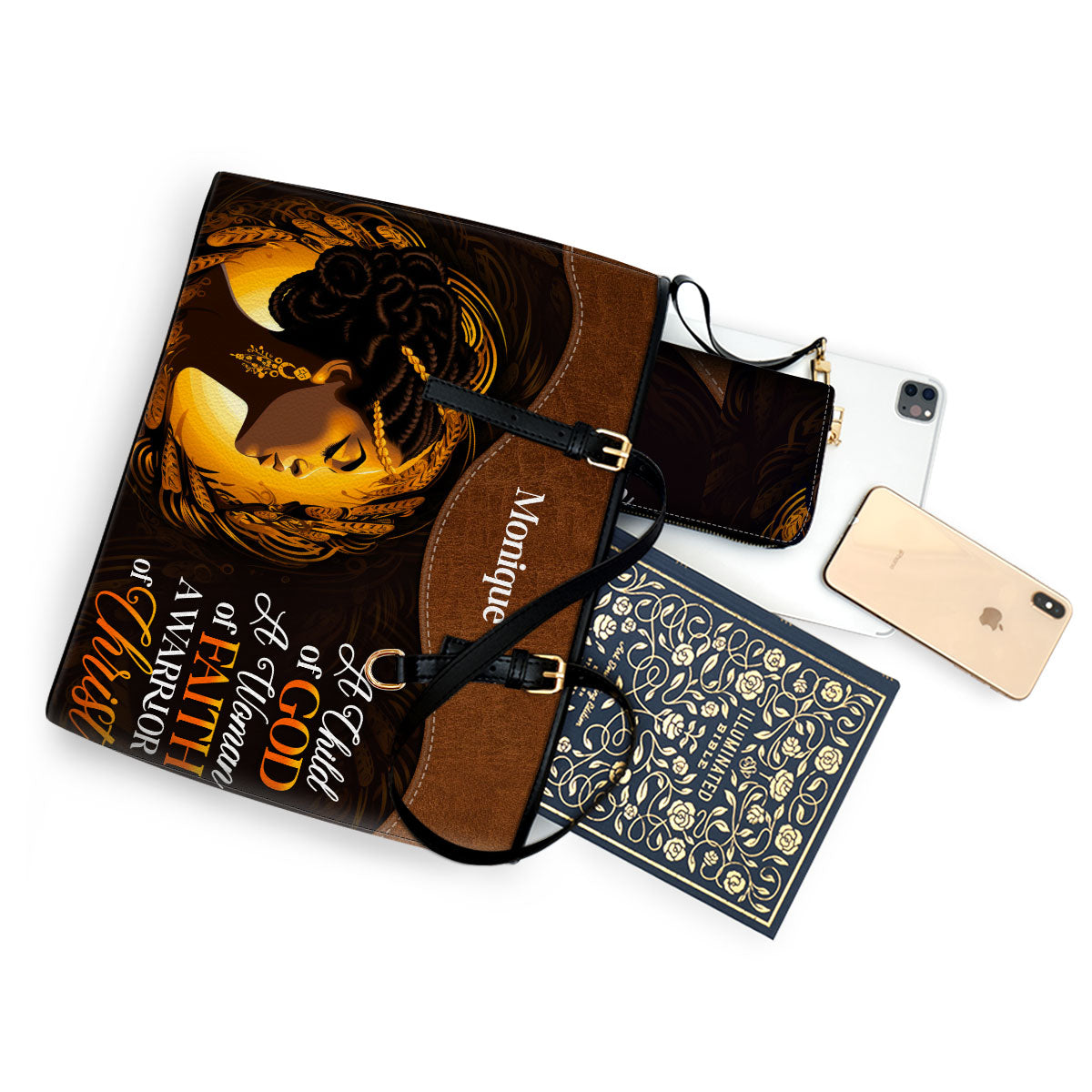 A Child Of God - Personalized Leather Totebag STB27