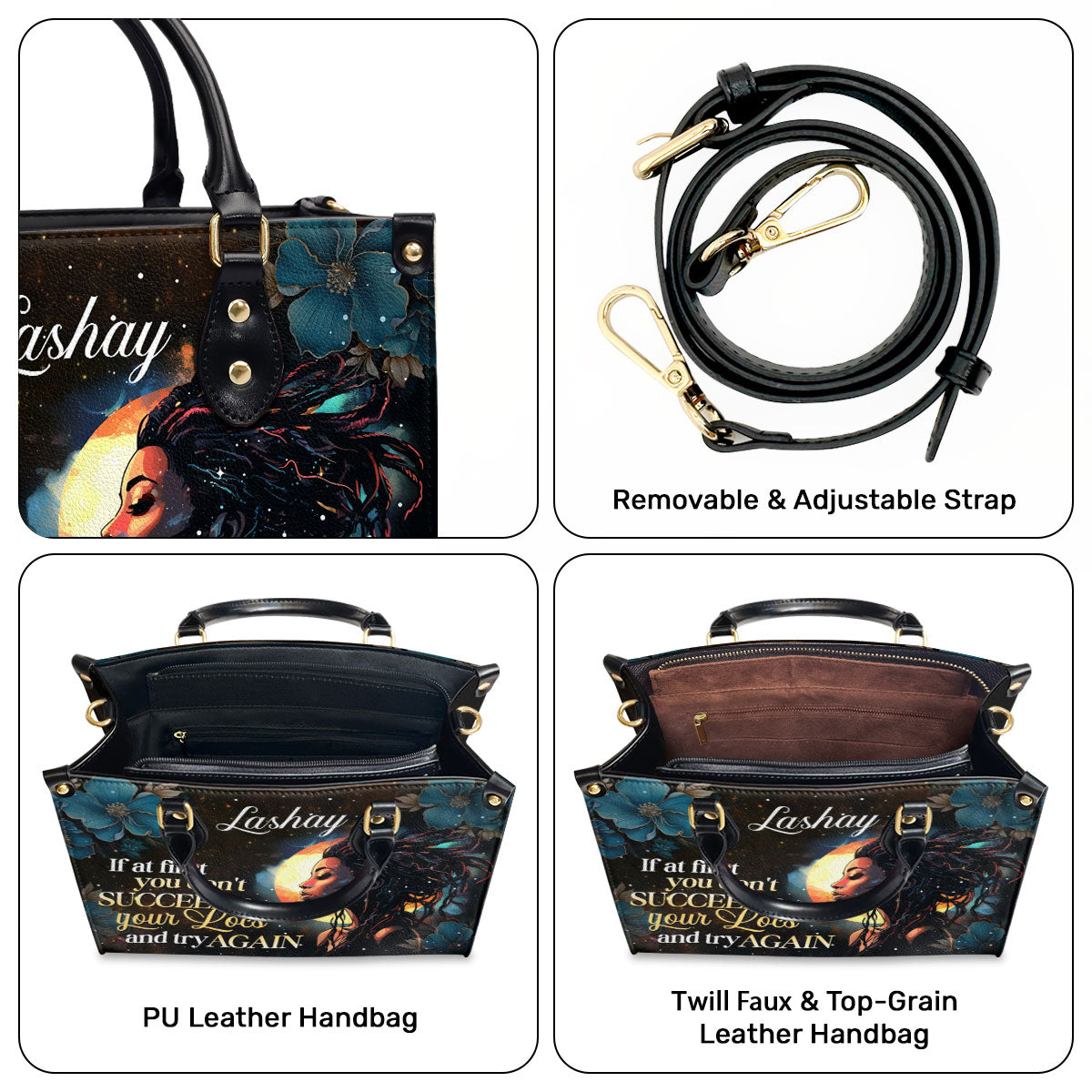 Fix Your Locs - Personalized Leather Hand Bag STB92