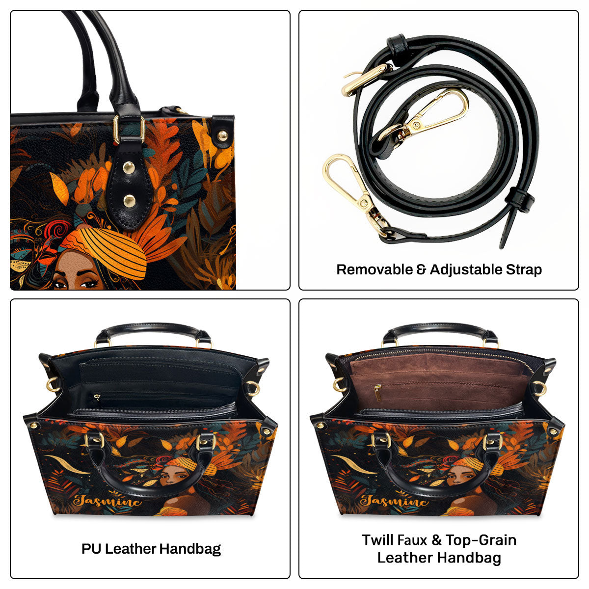Boho Chic - Personalized Leather Handbag SB105