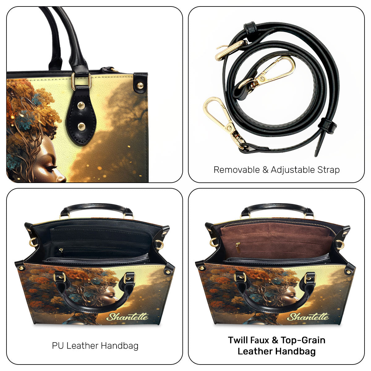 Dusky Dreamer - Personalized Leather Handbag SB128