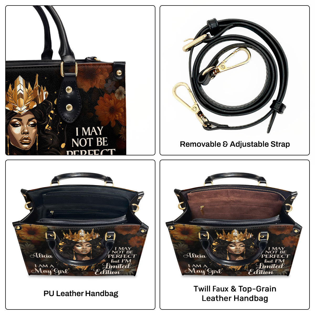 Limited Edition - Personalized Leather Handbag STB65