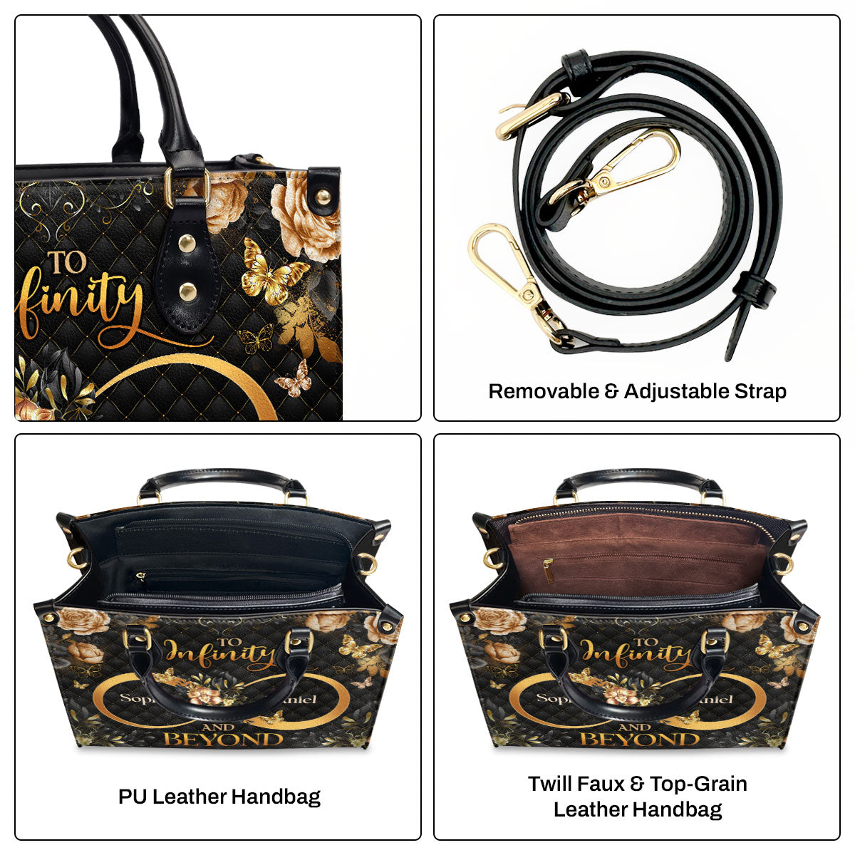 To Infinity And Beyond - Personalized Leather Handbag MB71