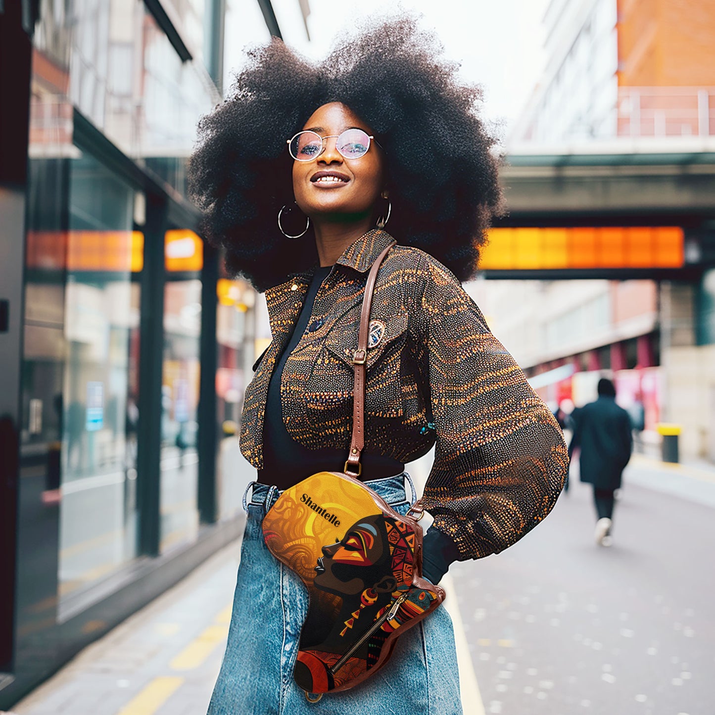 Black Heritage - Personalized Africa Bag SBT986