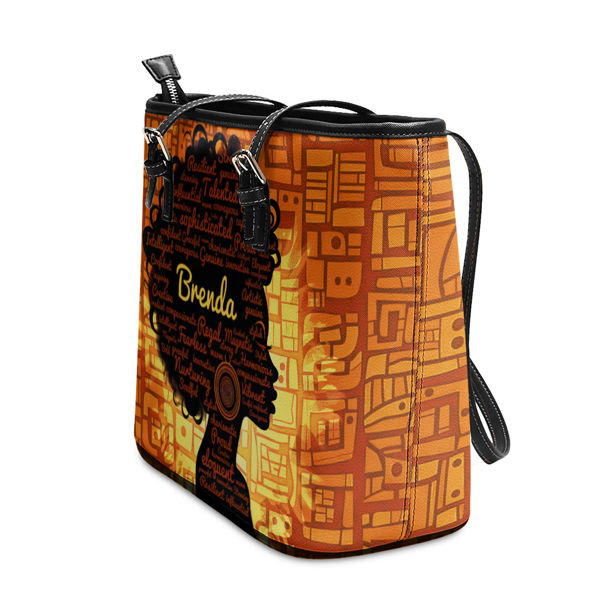 Black Queen - Personalized Leather Totebag SB47