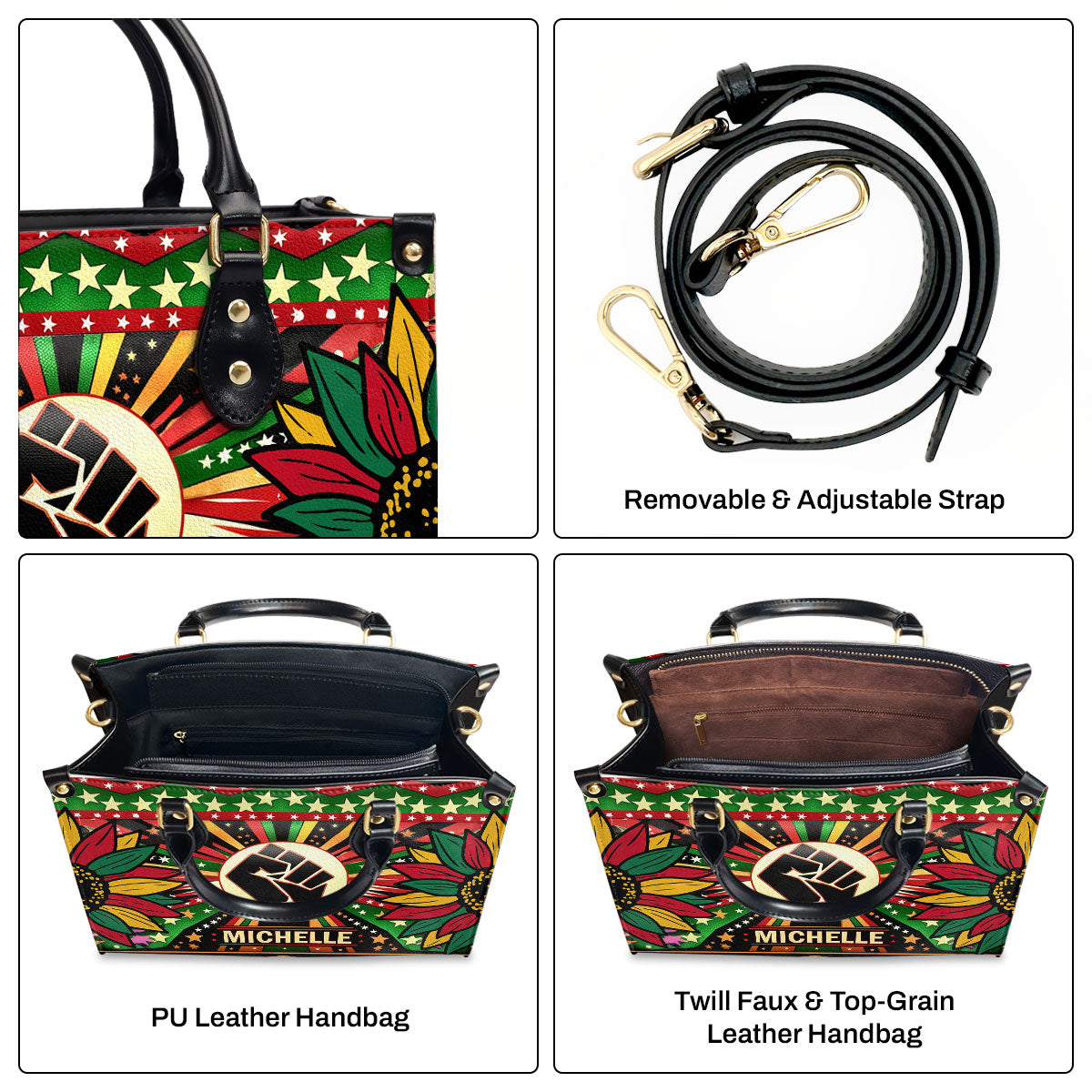 19 - Personalized Leather Hand Bag SBLHBT62